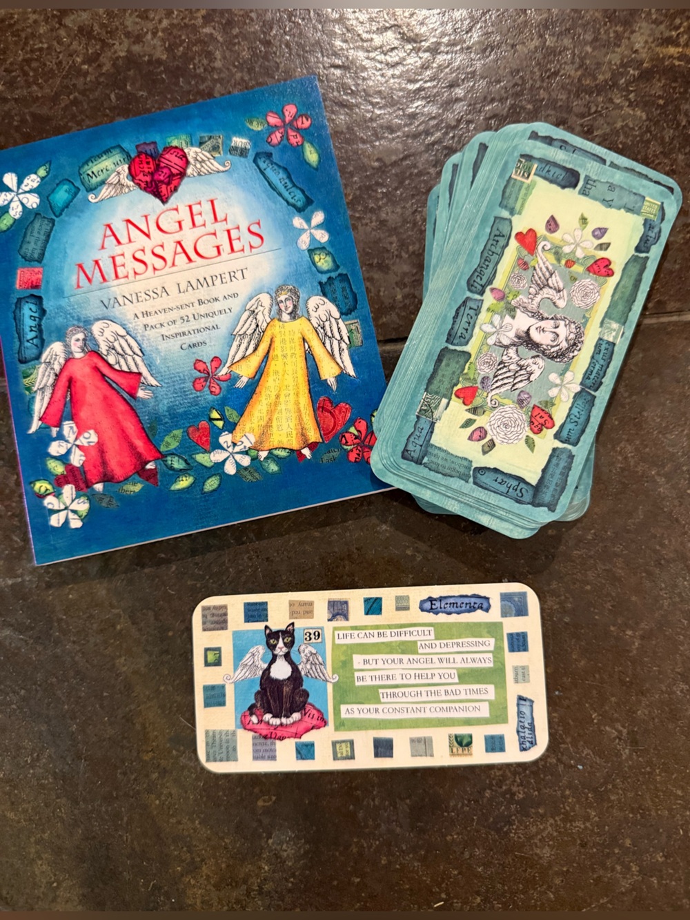 Angel Messages Card Deck  Book & Box Gift Set by Vanessa Lampert guardian angel